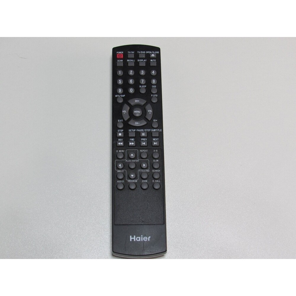 Haier TV DVD Remote Control Black Universal AA Battery IR